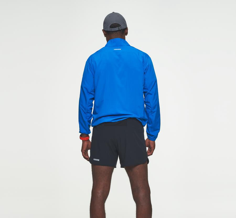 Hoka One One Jackets Mens Blue - Wind-Resistant - 65204EQYL